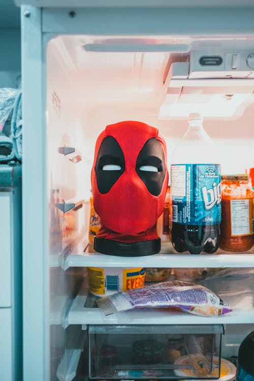 A Deadpool Mask in the Refrigerator