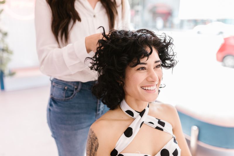 Bridal updo styling