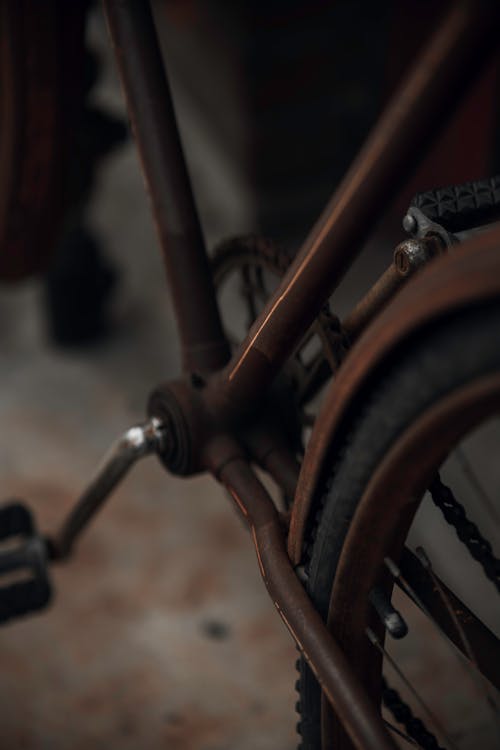 Kostenloses Stock Foto zu fahrrad, nahansicht, stahlrahmen