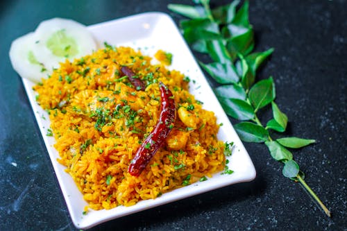 Free stock photo of asian food, biriyani, food