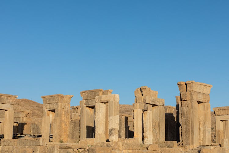 The Ruins Of The Gates Of All Nations In Persepolis, Iran 