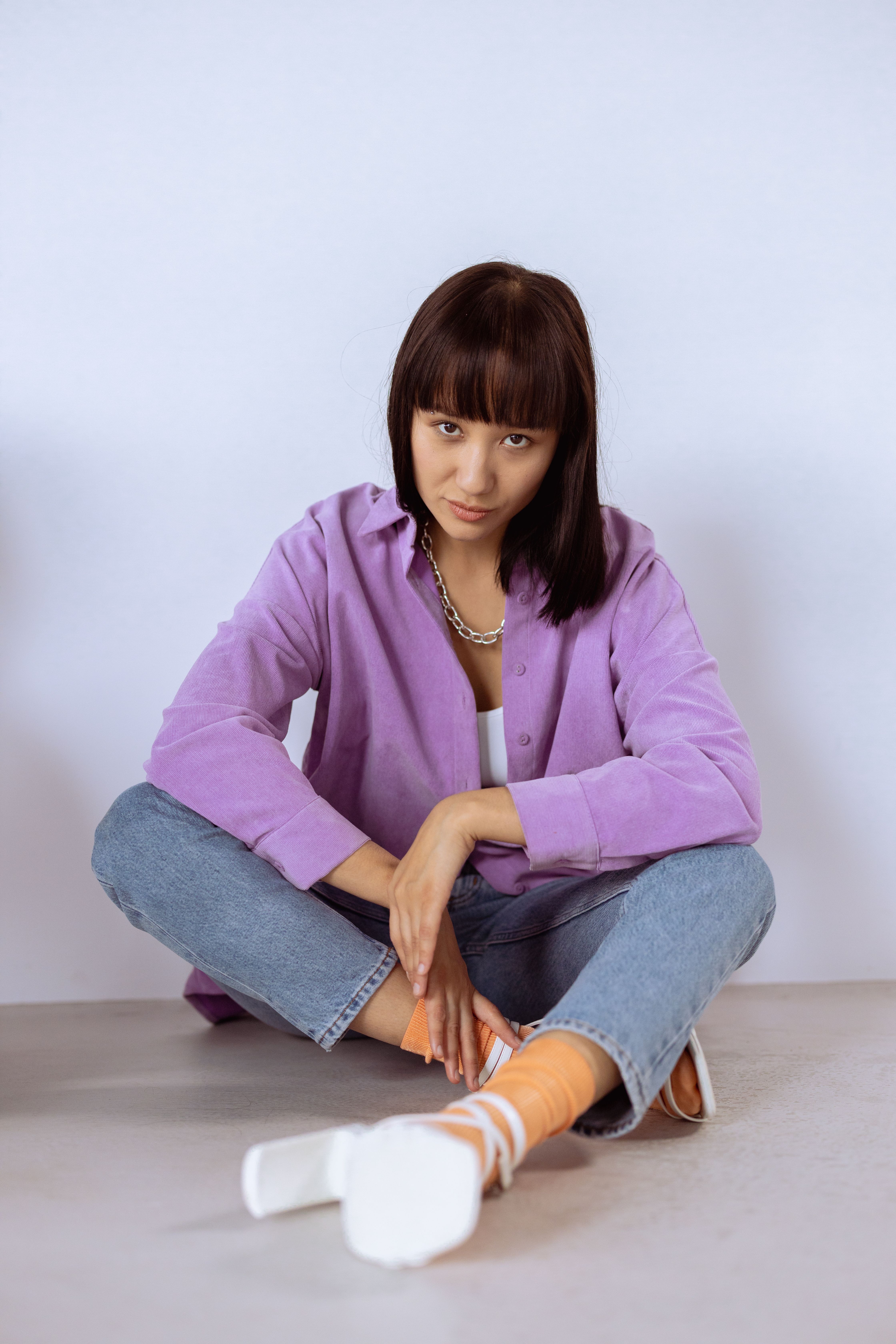 A Woman in Pink Long Sleeve Shirt · Free Stock Photo