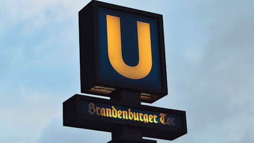 Free U Branden Burger Signage Stock Photo