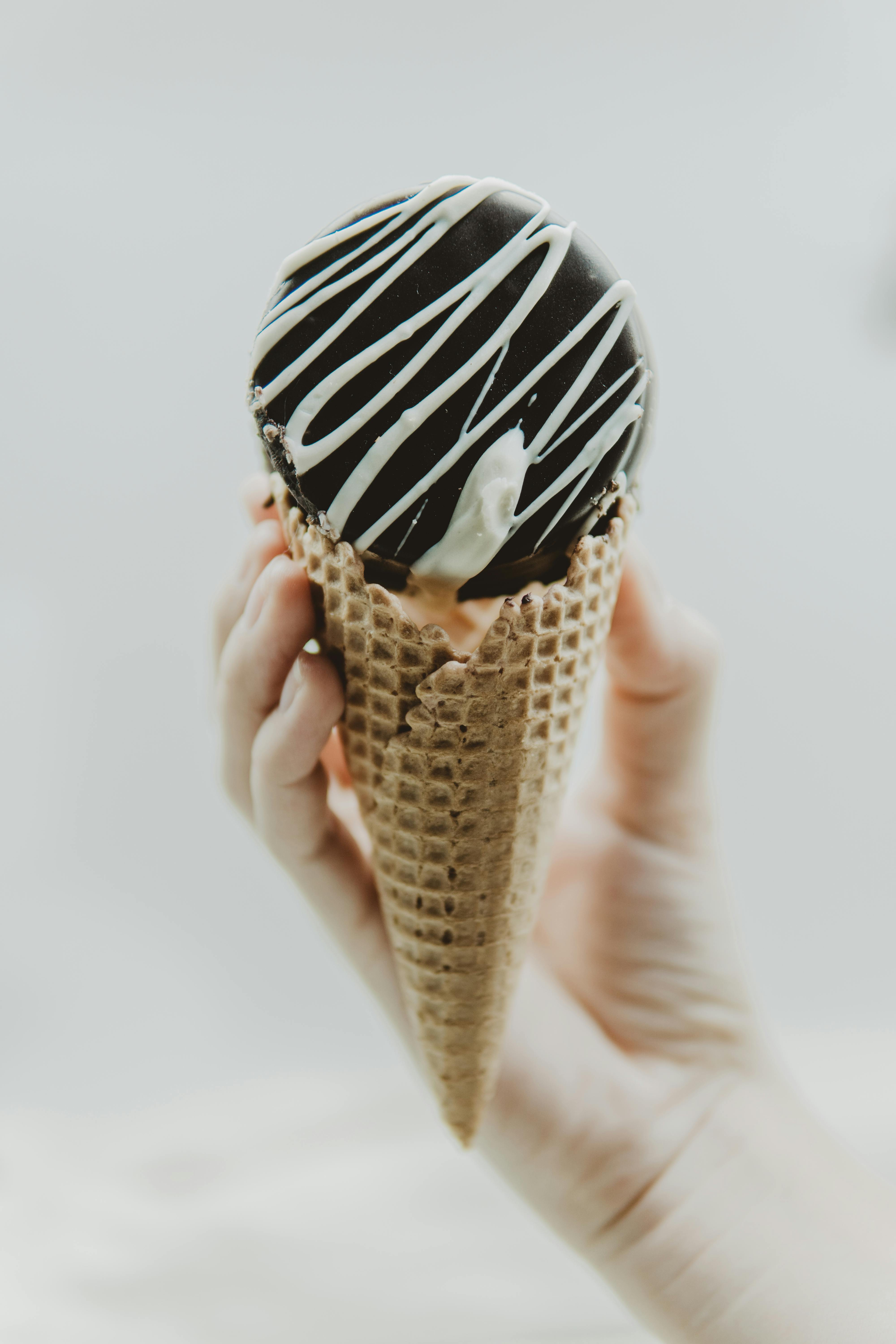 chopped peanuts on ice cream