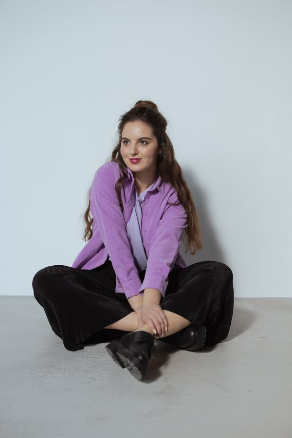 Lilac Hush overshirt — photo by cottonbro studio on Pexels
