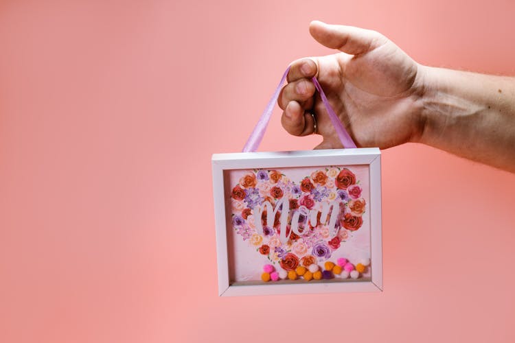 Flowers Inside A Shadow Box