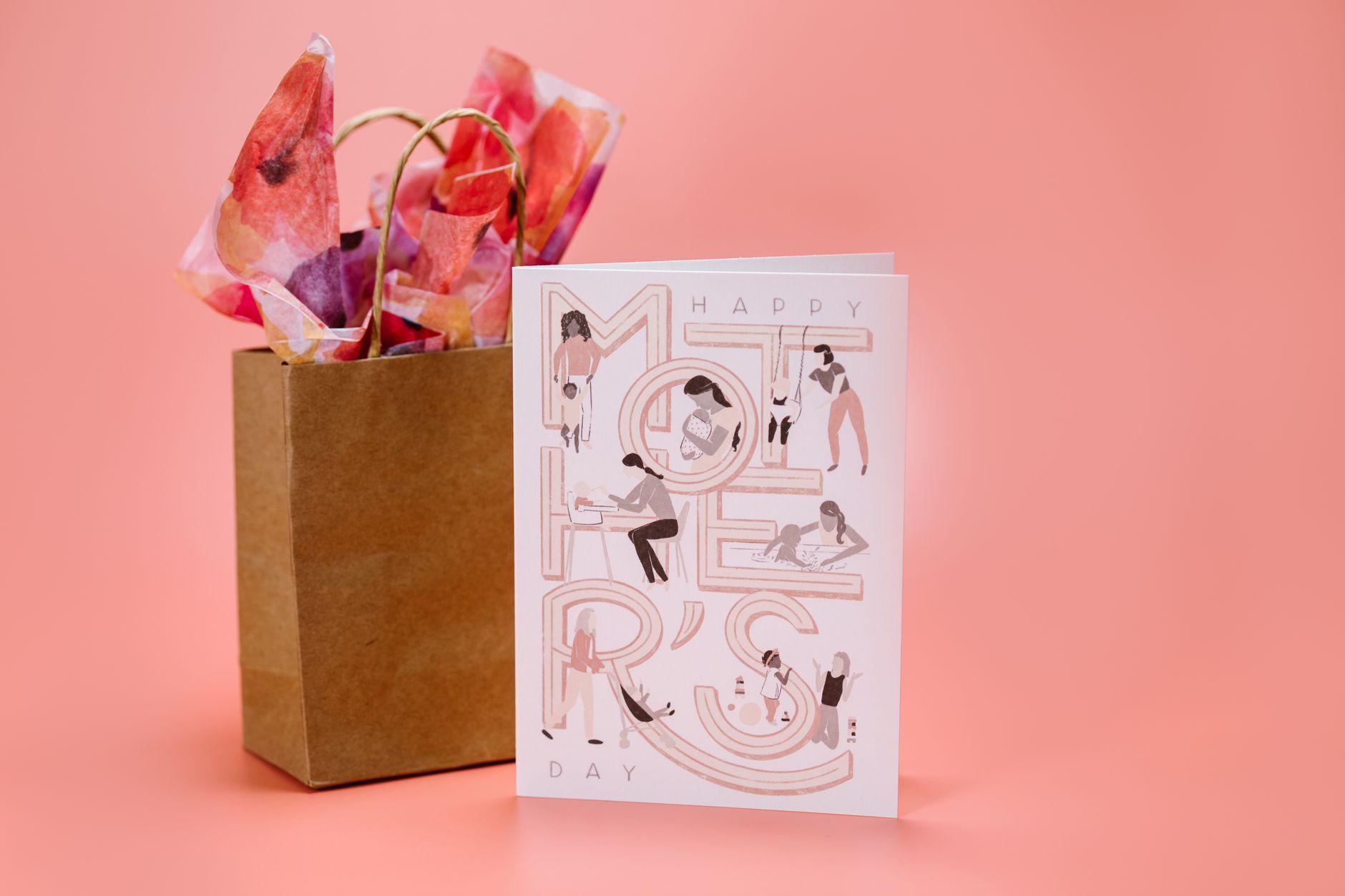 Mother's Day Greeting Card and a Paper Bag