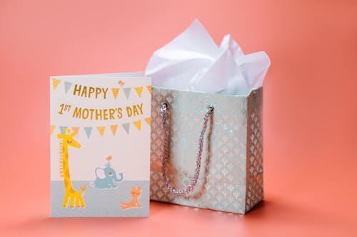 Ingyenes stockfotó ajándék, ajándéktáska, anyák napi üdvözlőlap témában Stockfotó