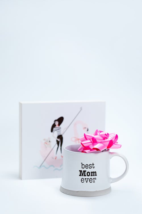 Pink Ribbon on Ceramic Mug