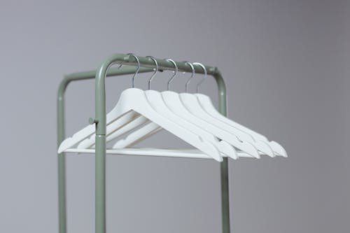 A Clothes Rack with Hangers