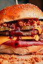 Free stock photo of bacon, beef, bread