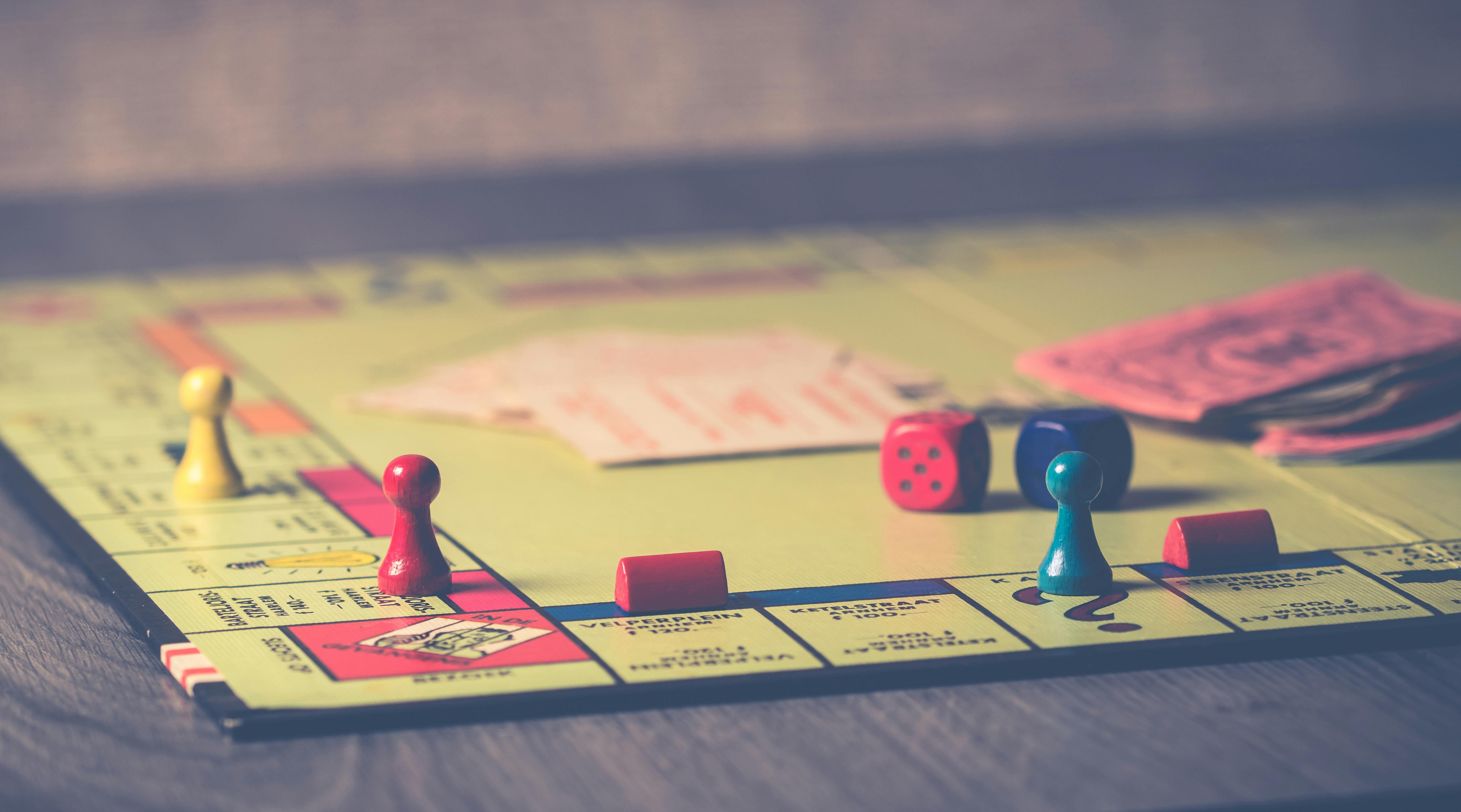 monopoly board close up