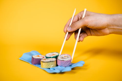 Free Colorful Sushi Rolls Stock Photo