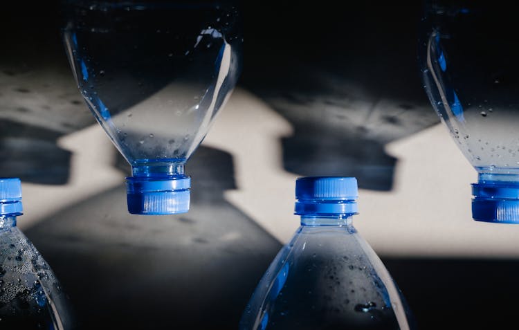 Caps Of Empty Plastic Bottles