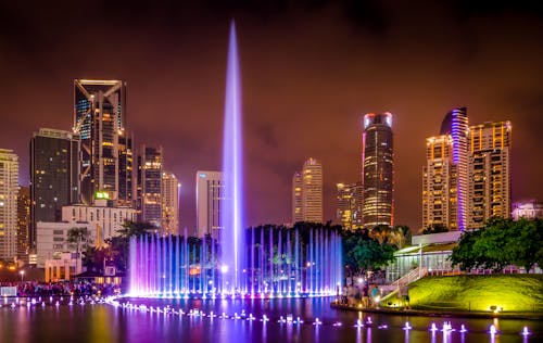 Kostnadsfri bild av fontän, kuala lumpur, lång exponering