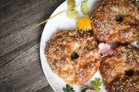 Toast Bread with Sesame Seeds in a Plate