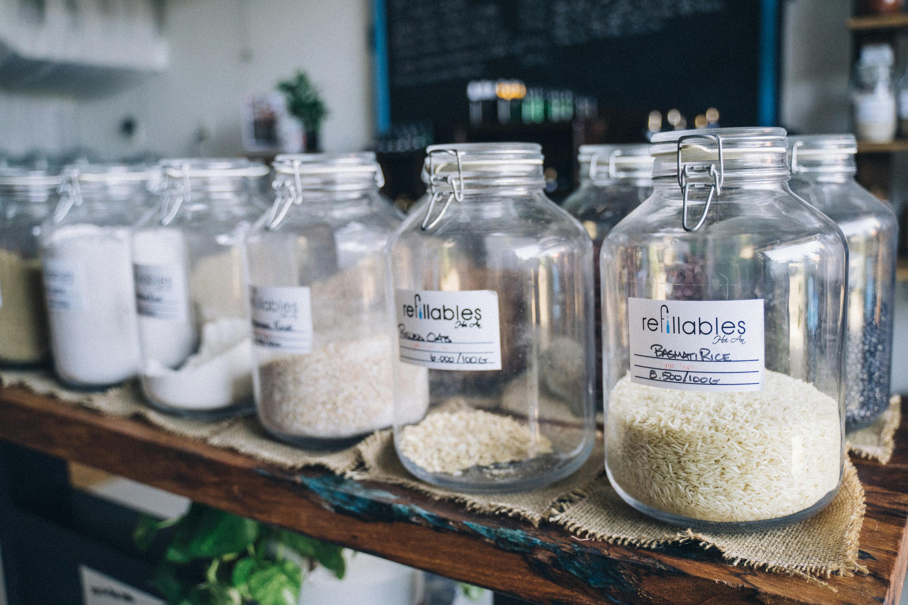 Glass Jars In An Eco Friendly Shop Free Stock Photo   Pexels Photo 7771964 