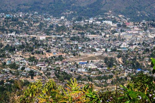 Free stock photo of view of mon town Stock Photo
