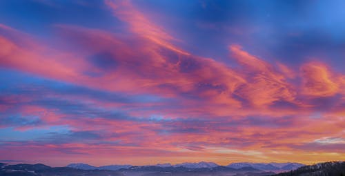 Free Photo of Mountains During Sunset Stock Photo
