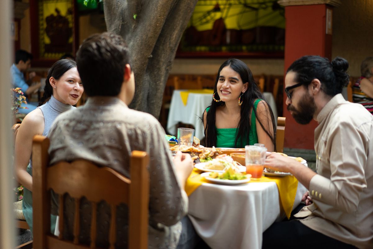 The atmosphere at Casa Verde Taqueria