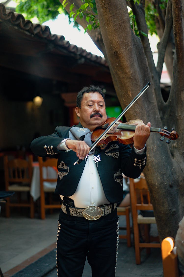 Man Playing Violin