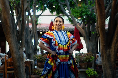 Free Woman in Traditional Mexican Dress Stock Photo