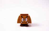 Isolated plastic evil creature toy