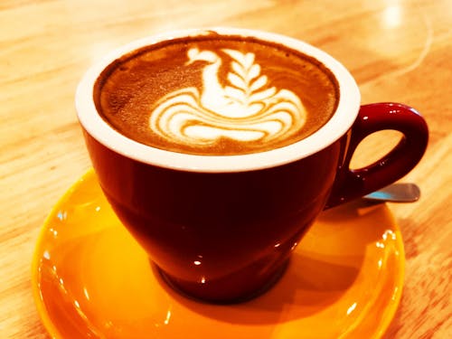 Free Red Ceramic Coffee Mug Stock Photo