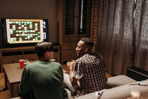 Men Playing Video Games