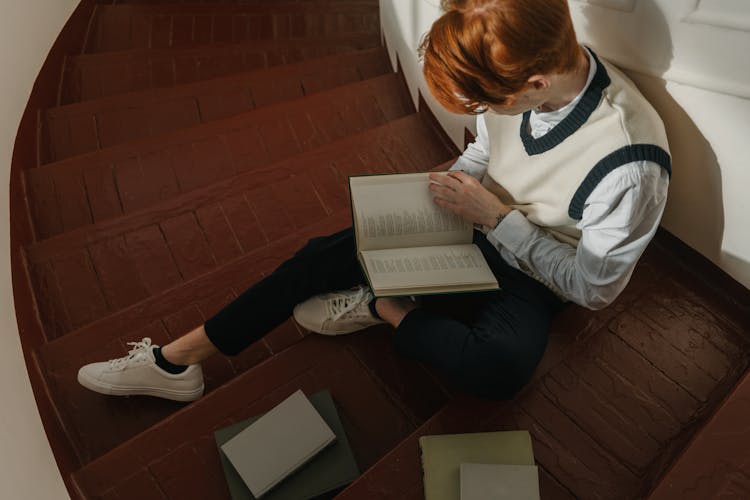 Man Reading A Book 