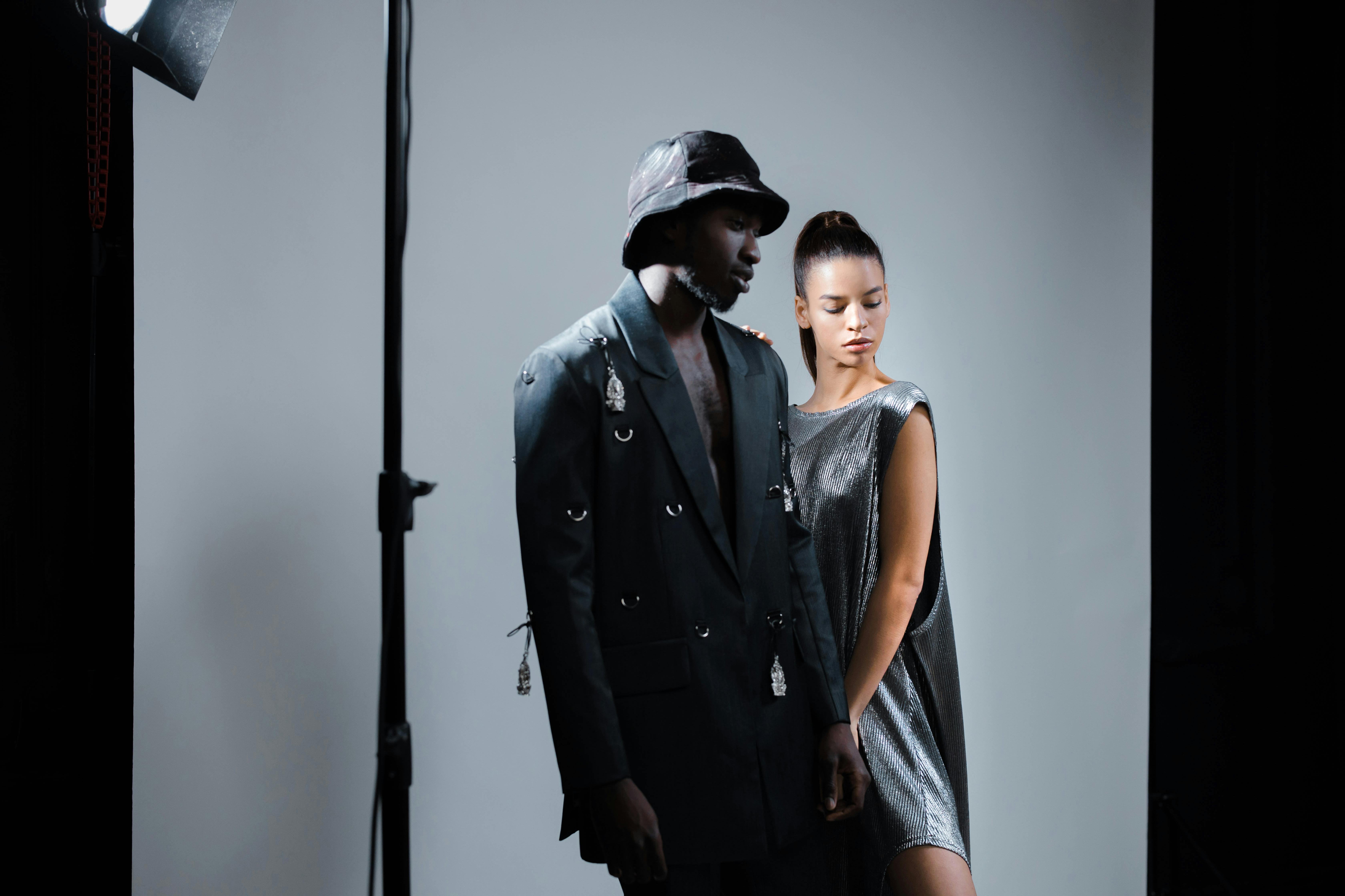 models posing on a studio