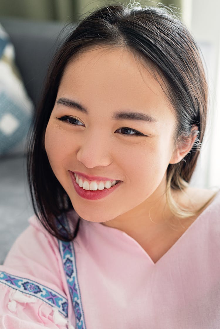 Portrait Of A Smiling Woman 