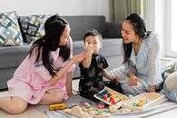 Free stock photo of adult, boy, child
