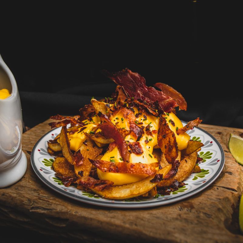Crispy Potato Skins with Cheddar and Bacon