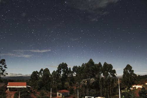 คลังภาพถ่ายฟรี ของ ceunoturno, estrelas, noite