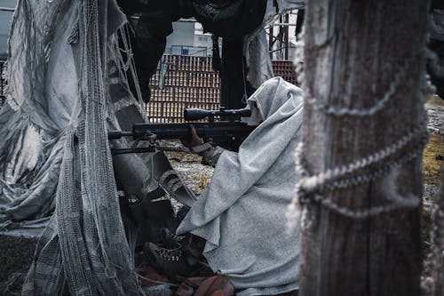 Základová fotografie zdarma na téma armáda, kulomet, odstřelovací puška