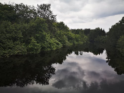 Lake Under Cloudy Sky