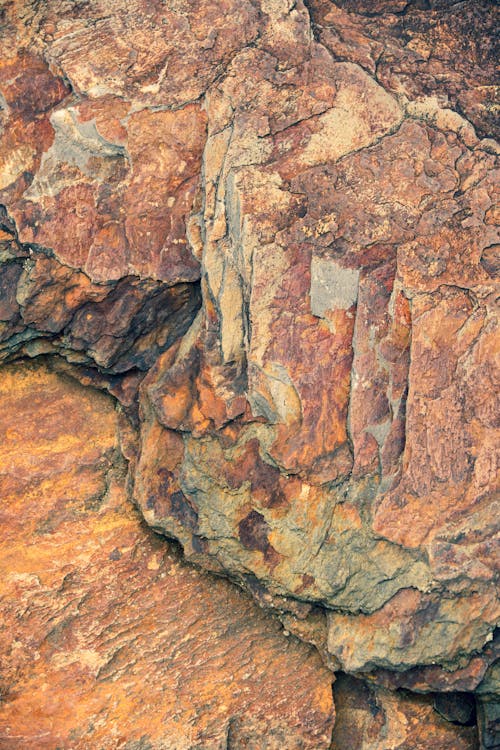 Brown and Gray Rock Formation