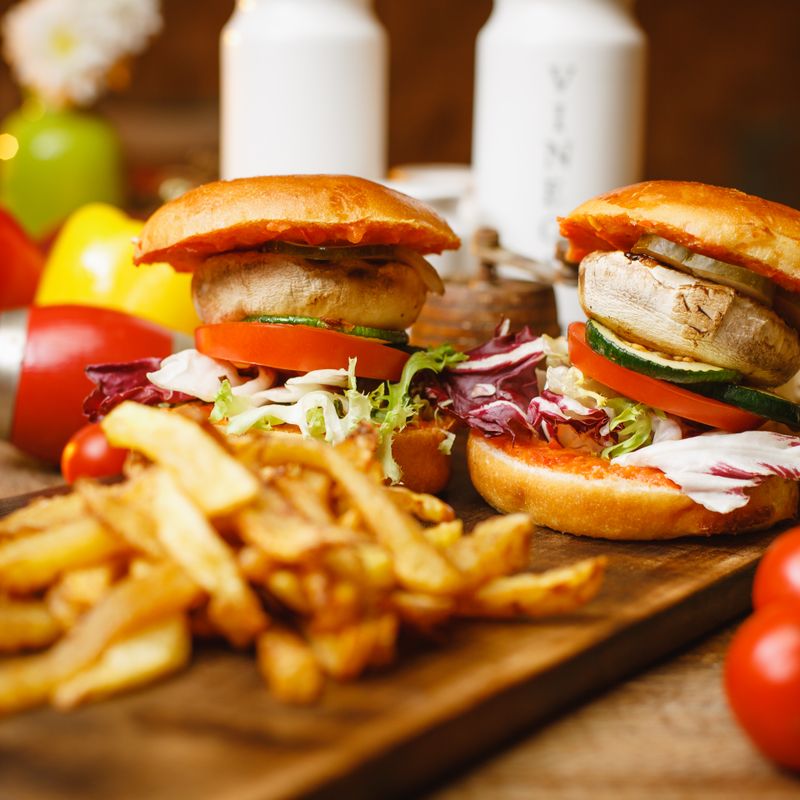 Mushroom Walnut Burgers