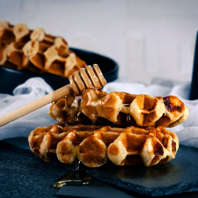 Crisp Sourdough Discard Waffles
