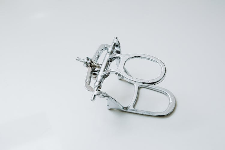 Metal Dental Equipment On White Background