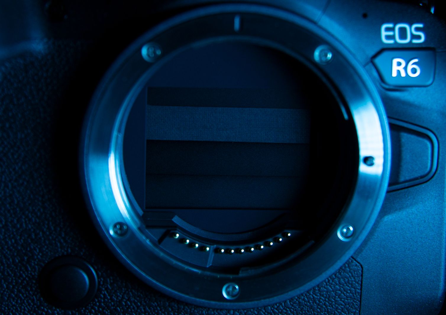 Close-up de sensor de inteligência artificial usado em equipamento de detecção