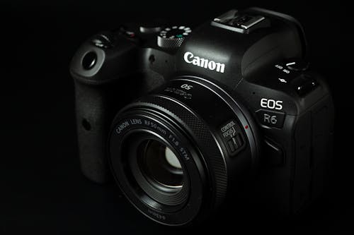 Free A Canon Camera with Lens Stock Photo