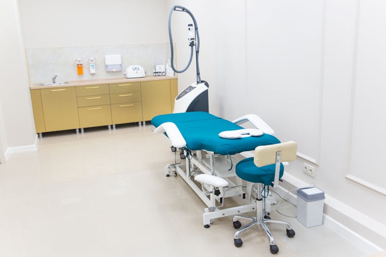 Special, Medical Bed In Medical Cabinet