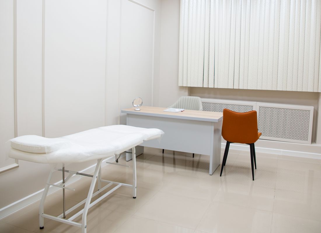 Clean clinical examination room