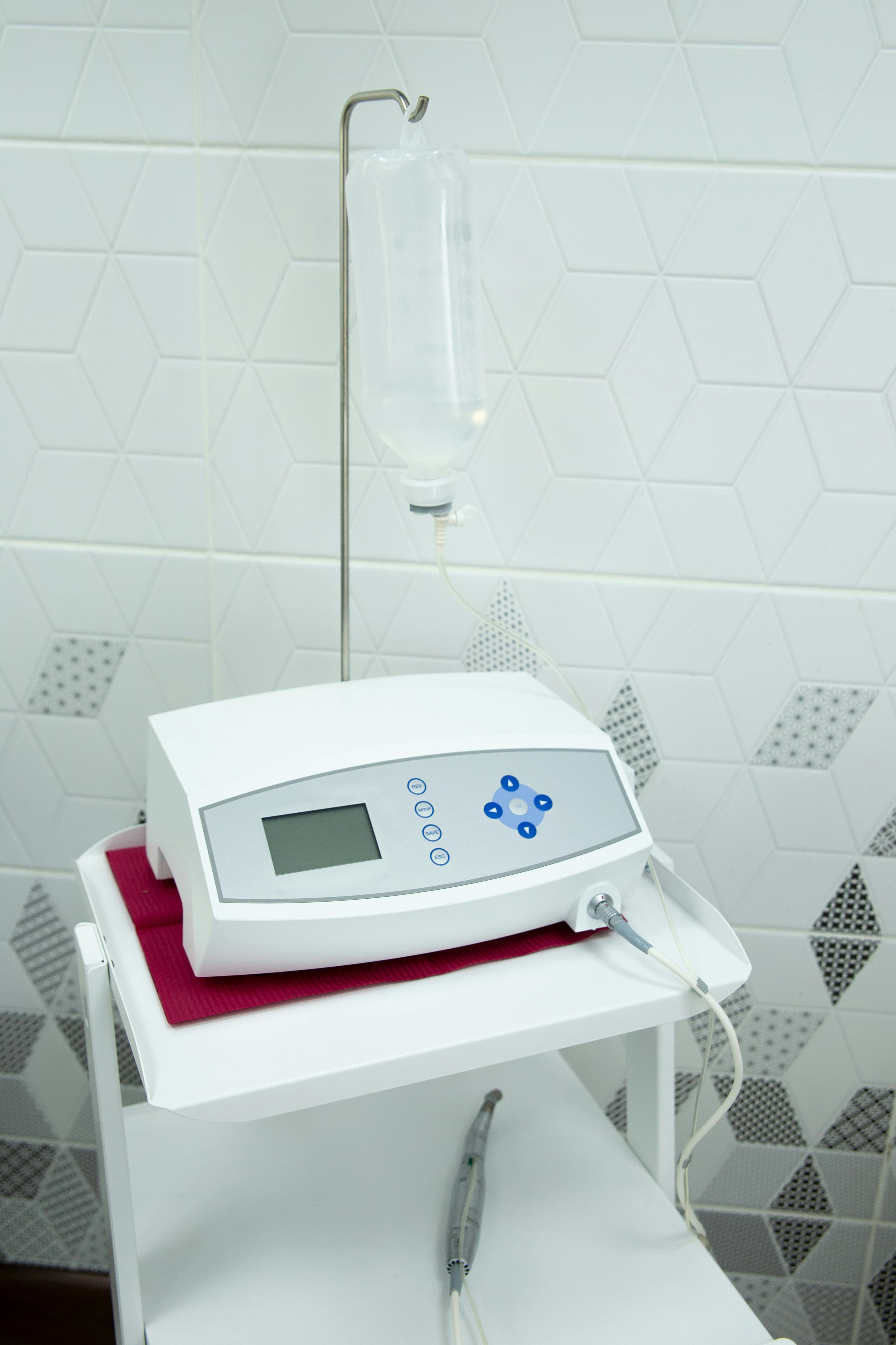Dental team working with advanced dental technology