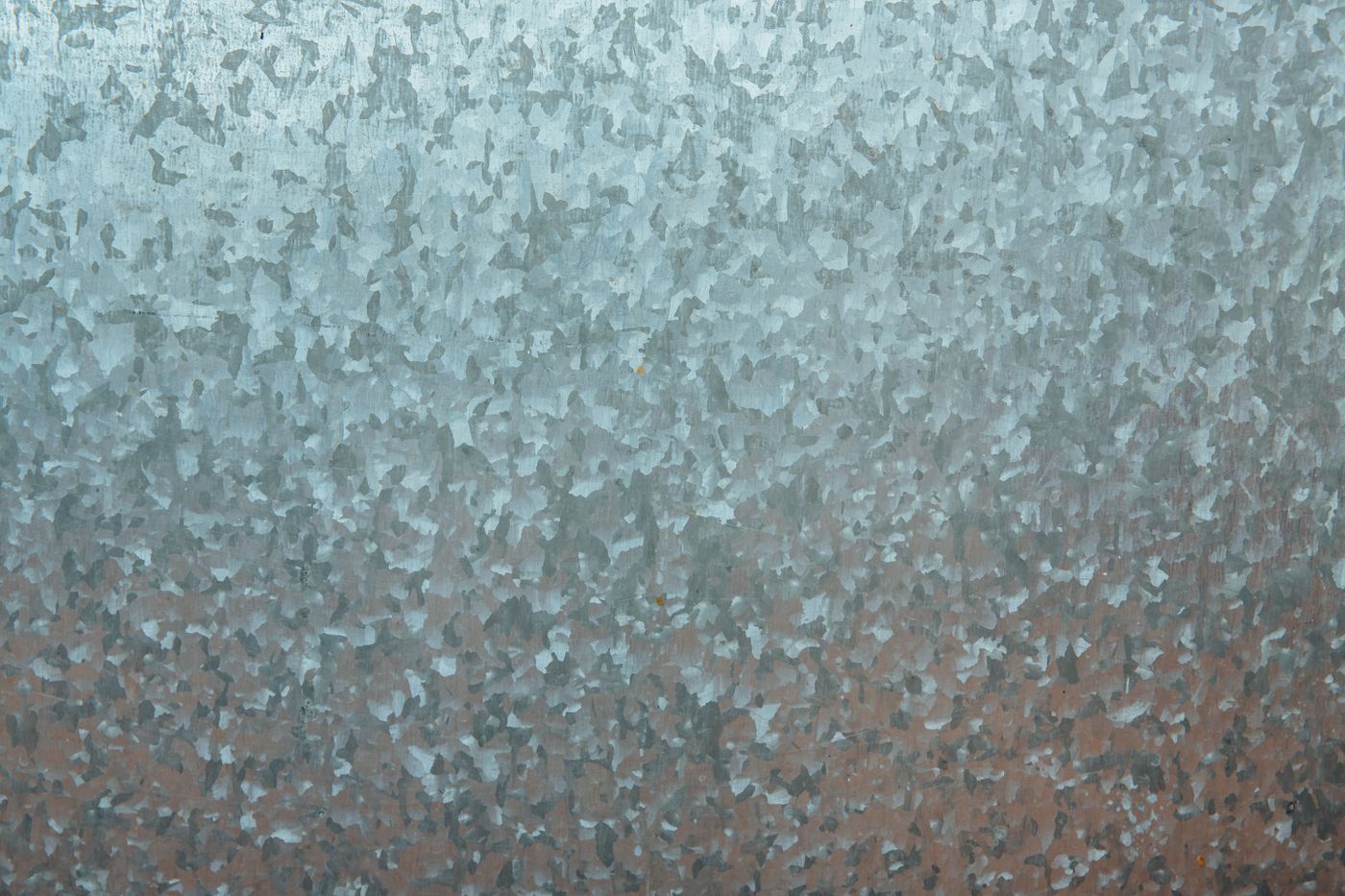 Spangled surface of zinc-coated steel sheet