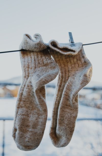 Pair of ribbed wool socks — photo by Ivan Babydov on Pexels