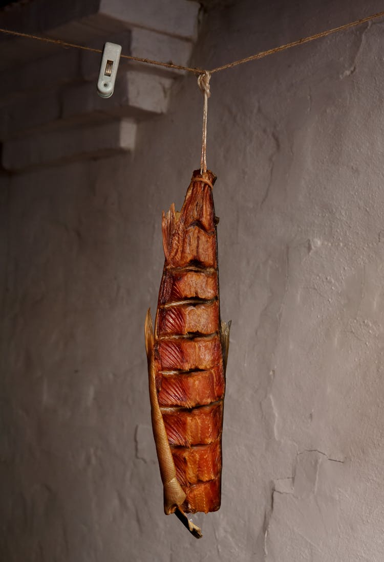 A Hanging Fish Left To Air Dry