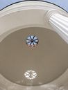 Gazebo dome with window in park